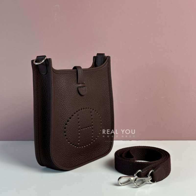 HERMES Mini evelyne - 馬鞍紅-3