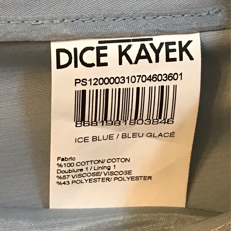 61）萬元精品Dice Kayek義大利質感水藍色七分褲 40號 M-小L適穿-4