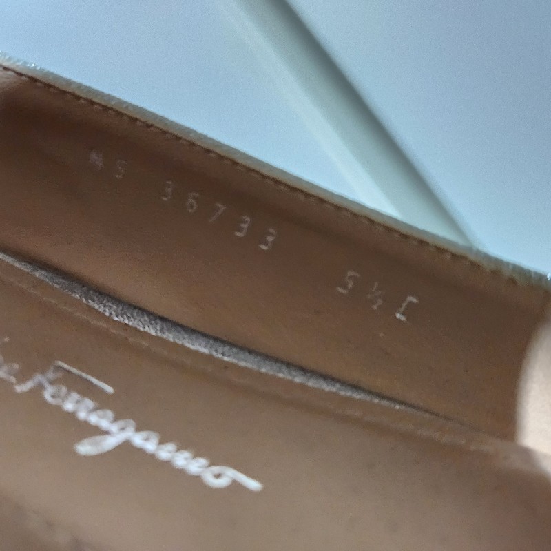 salvatore ferragamo 銀色亮片 平底鞋 小腳人專區 5 1／2c 有，興趣可，小議或看其他圖片-3