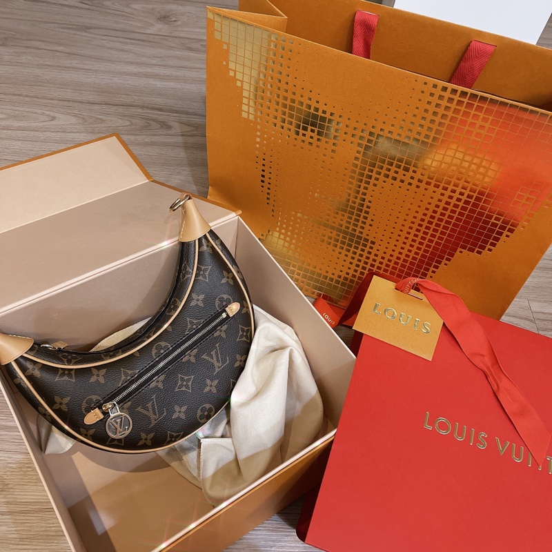 LV LOUIS VUITTON 月亮包 月牙包 101購入 全套購證-0