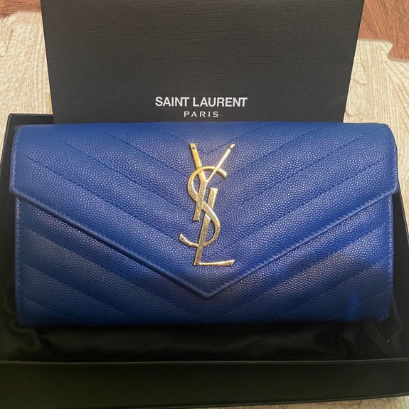 YSL信封式長夾(小牛皮)-0