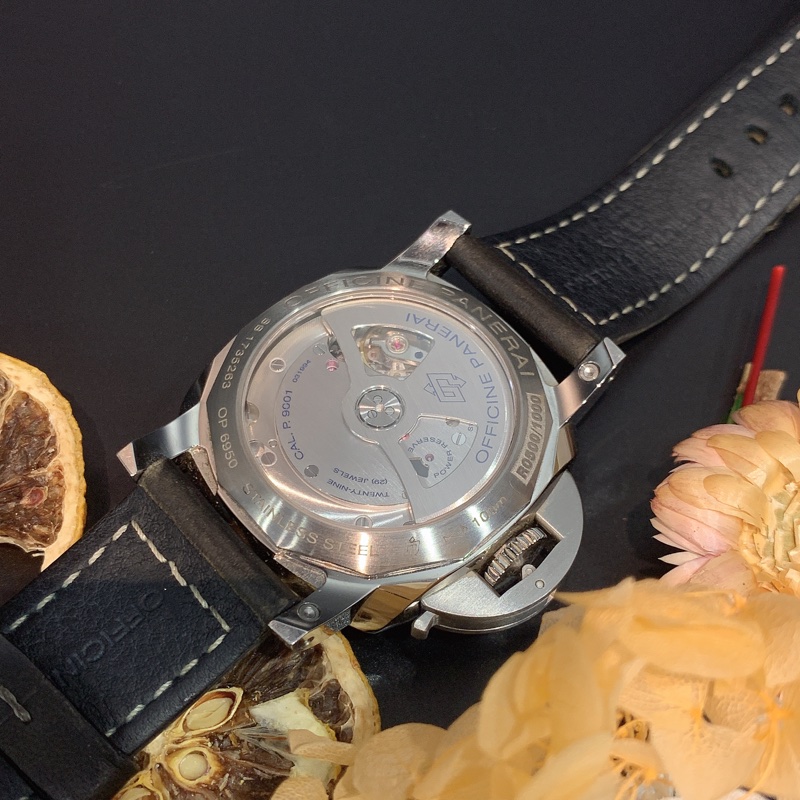PANERAI 沛納海 LUMINOR GMT 535 兩地時間自動上鏈機械錶/手錶42mm-3
