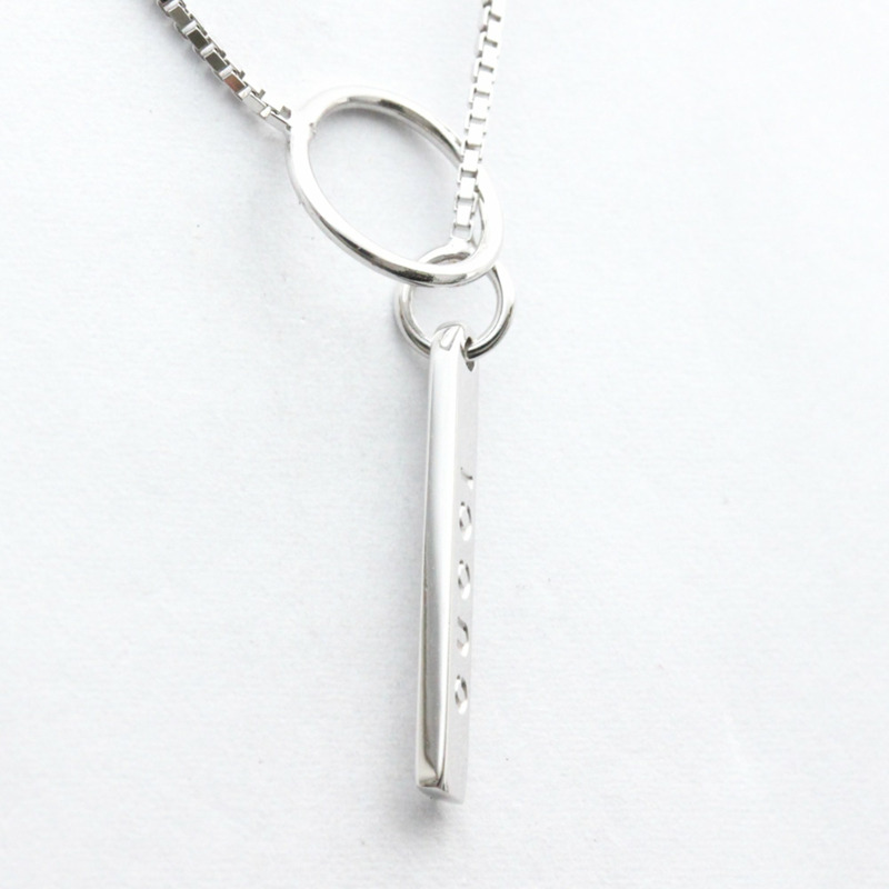 【日本直送】拋光 GUCCI 套索項鍊 18K 白金 WG 吊墜 BF559202-2