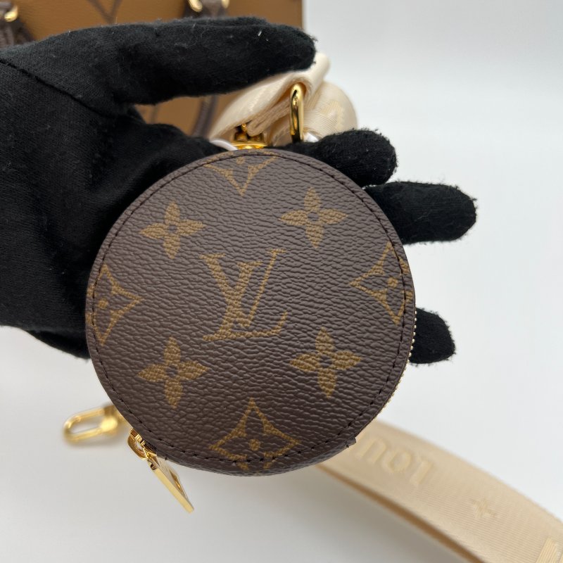 降價【LV】2023爆款 老花字紋 OnTheGo PM 三合一手提肩背購物二用包 M46373-7