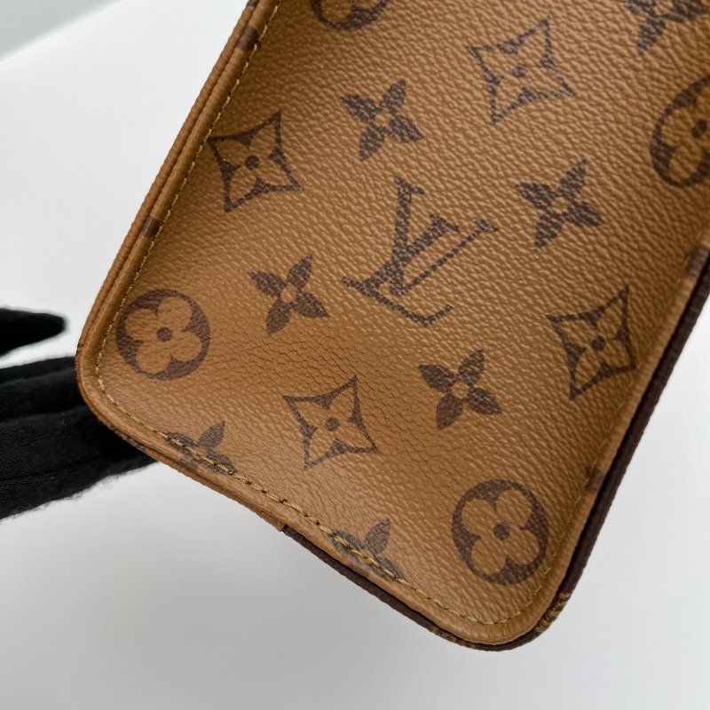 降價【LV】2023爆款 老花字紋 OnTheGo PM 三合一手提肩背購物二用包 M46373-15