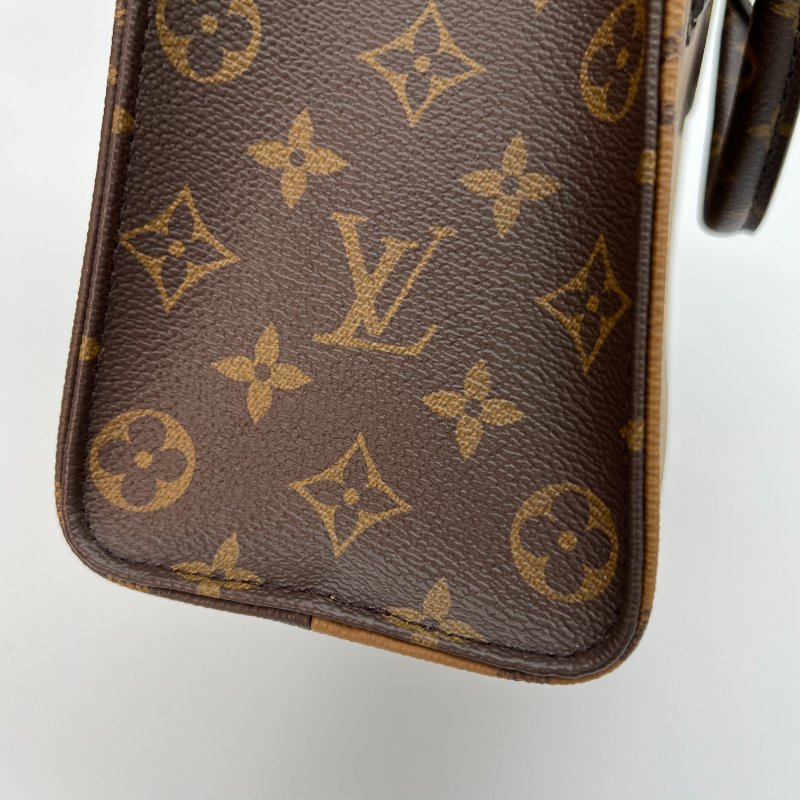 降價【LV】2023爆款 老花字紋 OnTheGo PM 三合一手提肩背購物二用包 M46373-16