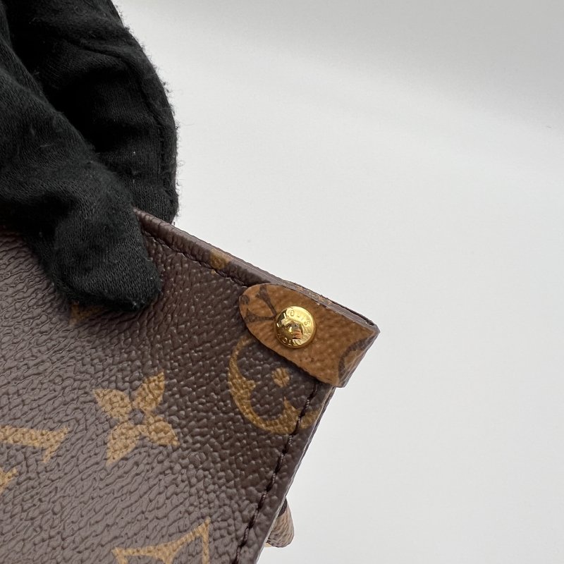 降價【LV】2023爆款 老花字紋 OnTheGo PM 三合一手提肩背購物二用包 M46373-17