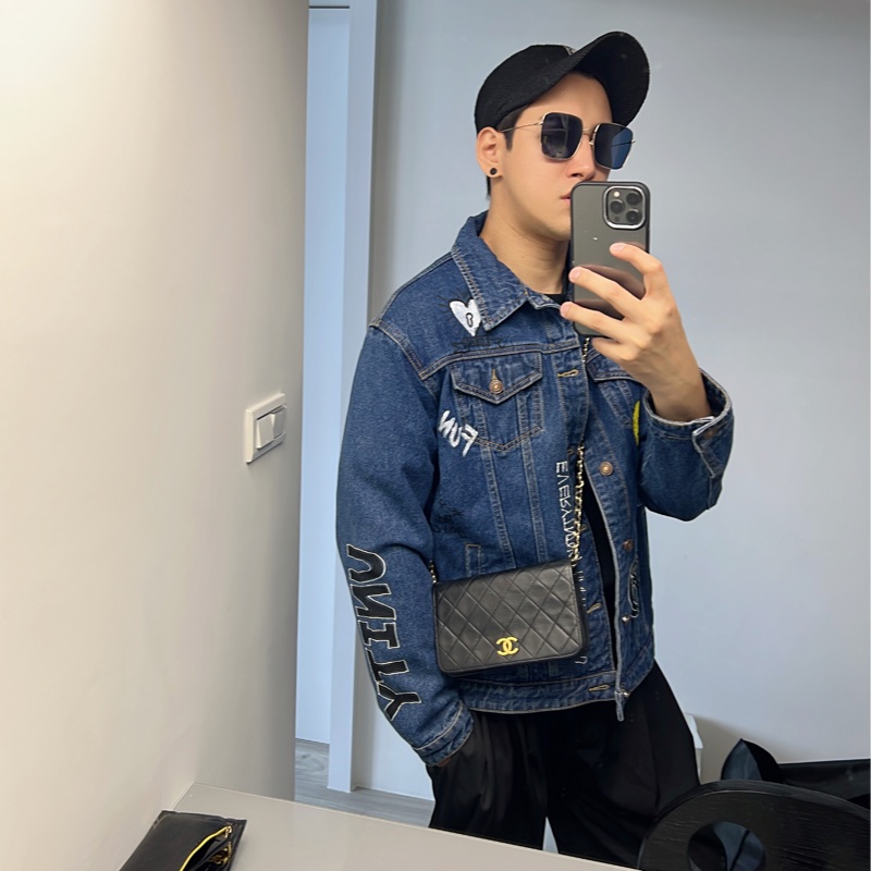 不議價 限時價 老香古董美包 Chanel vintage 有卡 19x12x5cm vintage方胖包 附保卡無雷標 有防塵套🤎🤎老香古董 都有正常使用痕跡-11