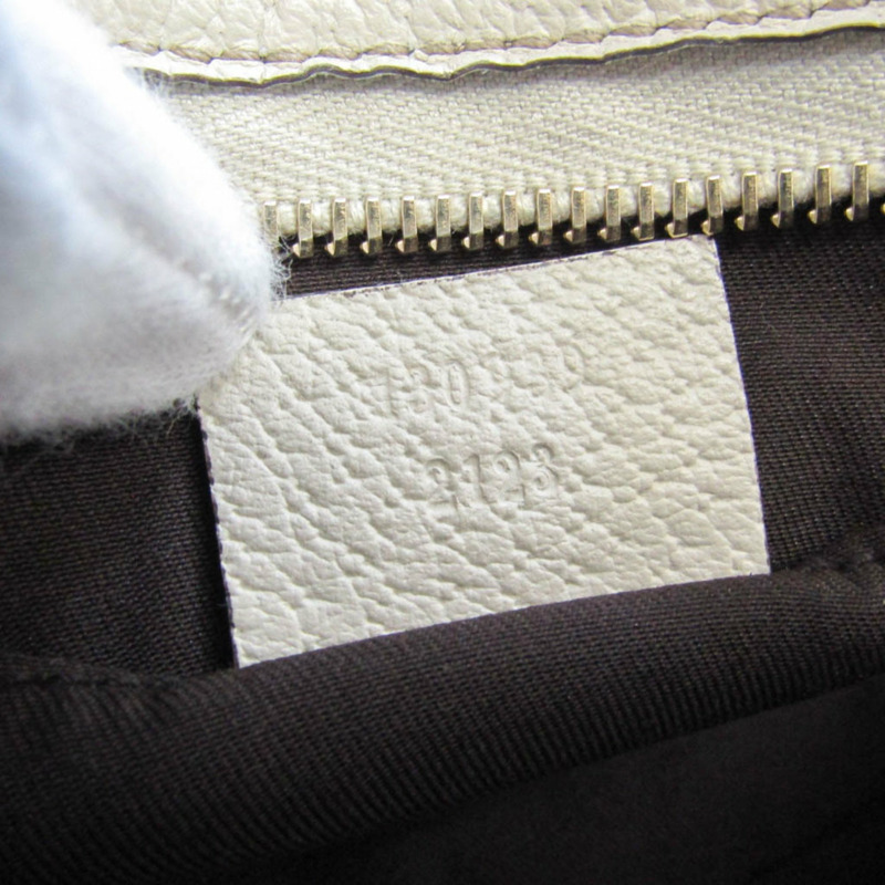 【日本直送】Gucci Abbey GG 圖案 130939 女士皮革，GG 帆布手提包深棕色，米白色-8