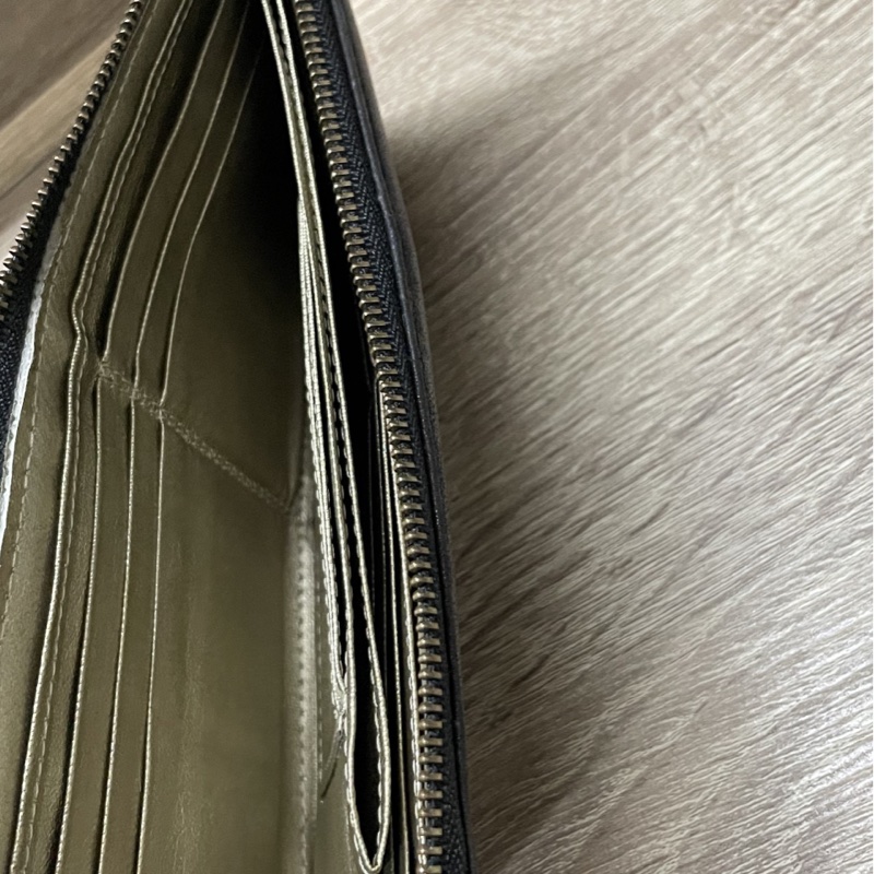 二手  羊皮  薄長夾-1