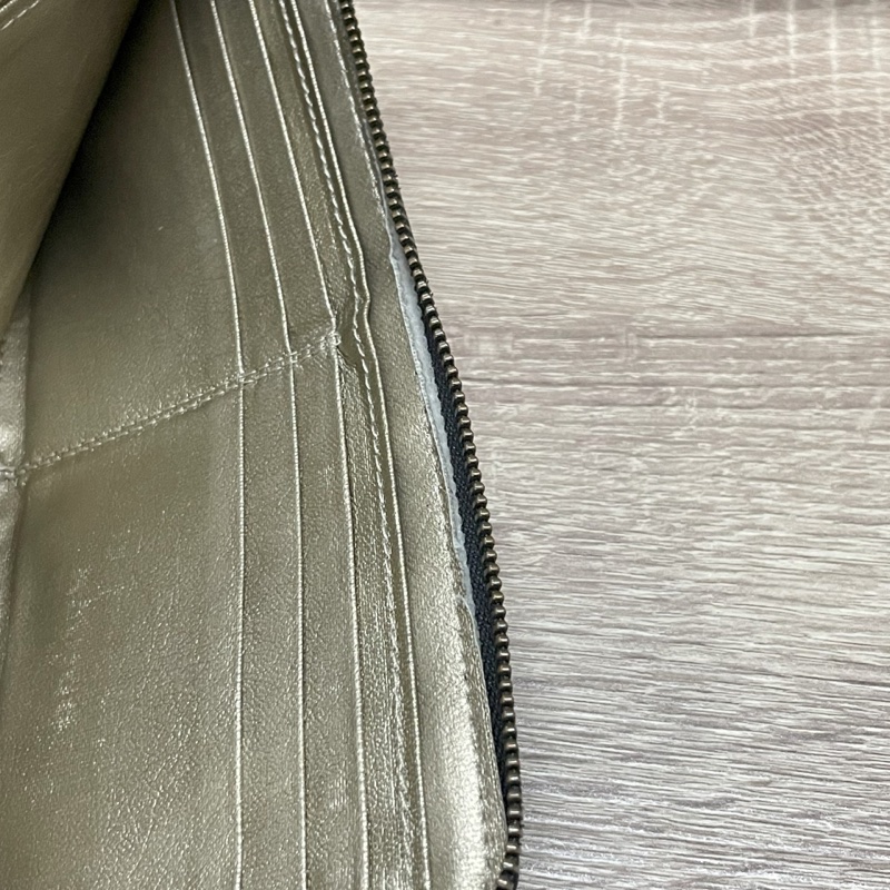 二手  羊皮  薄長夾-3