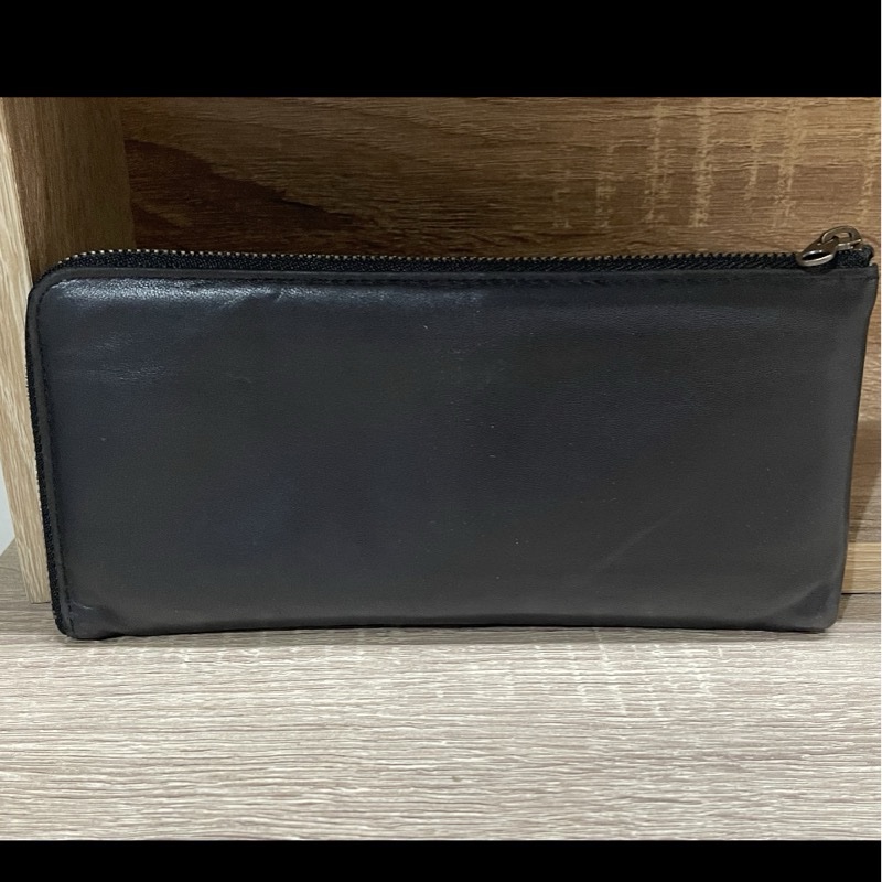 二手  羊皮  薄長夾-8