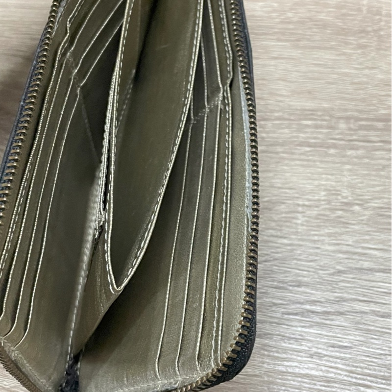 二手  羊皮  薄長夾-12