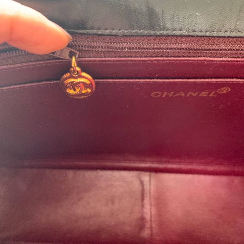 Chanel vintage 30公分貝嫂 大logo jumbo CF-3