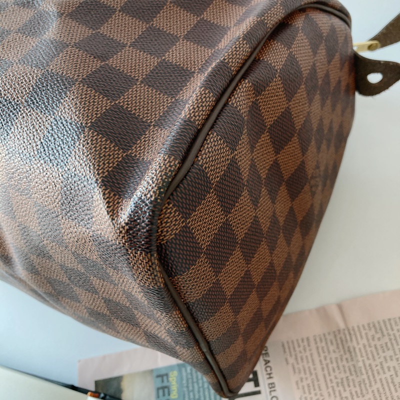 LV 格紋 speedy 30公分-7