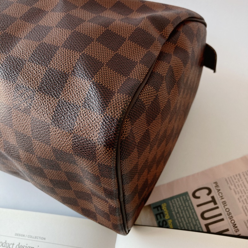LV 格紋 speedy 30公分-9