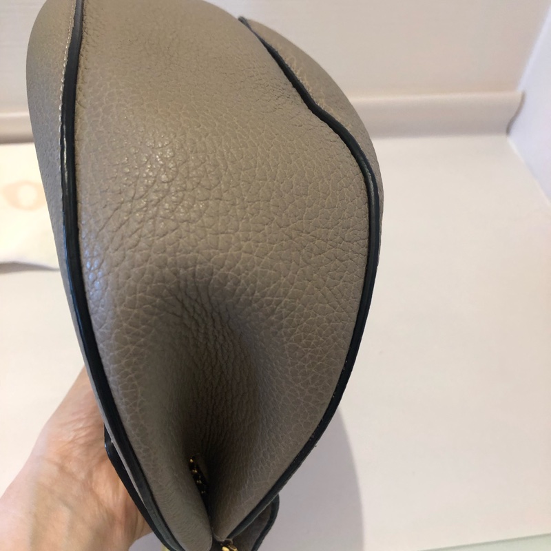 CHLOE drew shoulder bag小豬包 small 經典灰-9
