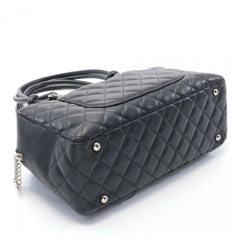 【日本直送】中古CHANEL[B]康鵬系列保齡球包肩包釉面-6