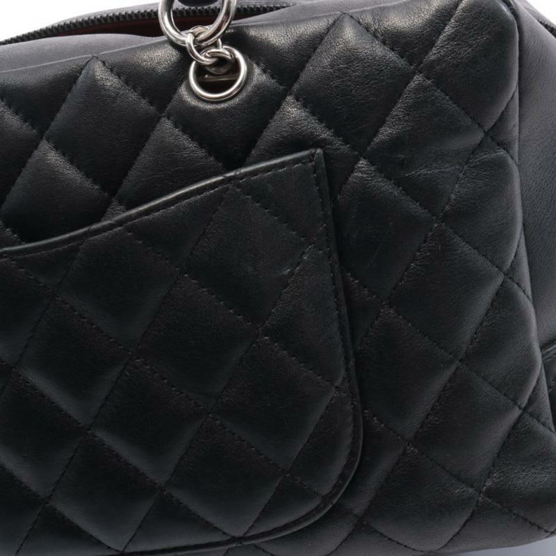 【日本直送】中古CHANEL[B]康鵬系列保齡球包肩包釉面-7