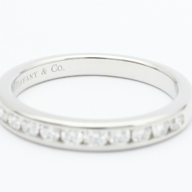 【日本直送】Tiffany Channel Setting 半永恆戒指鉑金時尚鑽石戒指銀-5