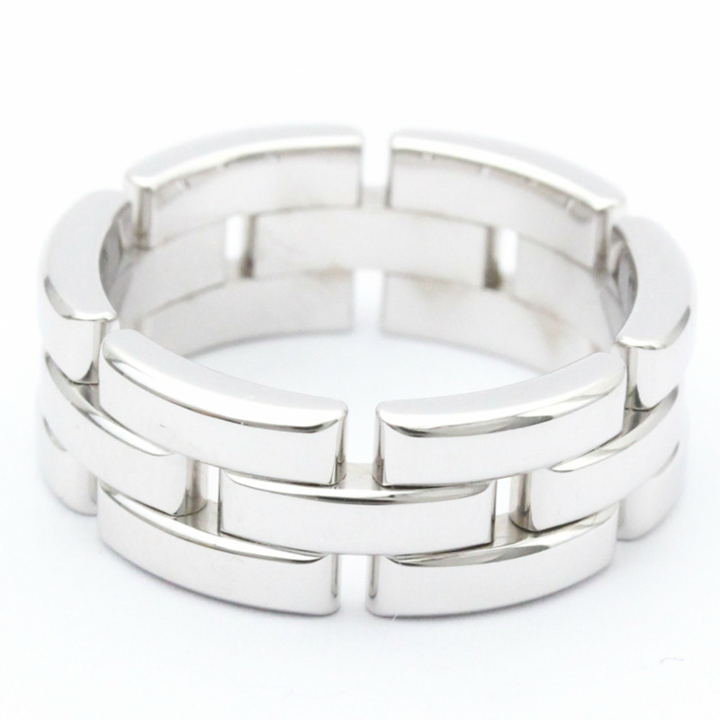 【日本直送】Cartier Maillon Panthère 戒指 白金 (18K) 時尚無石戒指 銀-0