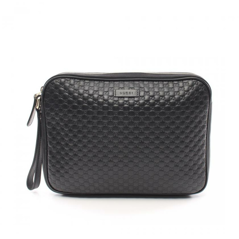 【日本直送】中古GUCCI[B]微 gucci sima 手拿包 皮革 黑色-0