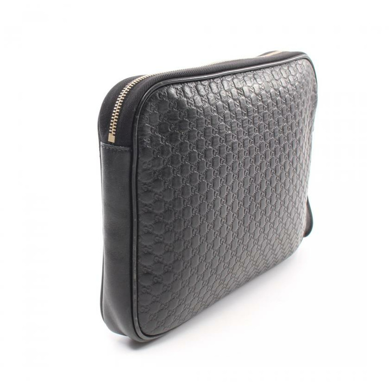 【日本直送】中古GUCCI[B]微 gucci sima 手拿包 皮革 黑色-1