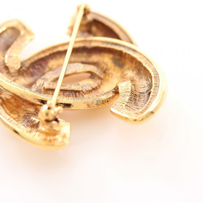 【日本直送】中古CHANEL[B]雙C標誌胸針-4