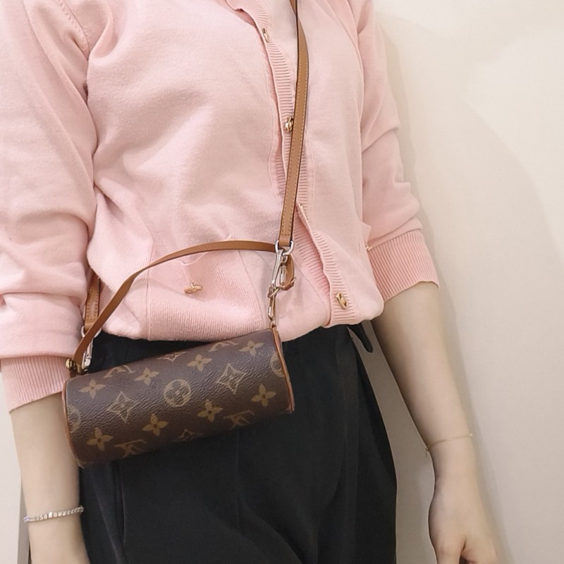 (再次降價)【LV 中古包】巴比倫圓筒子母包 30CM/15CM-2