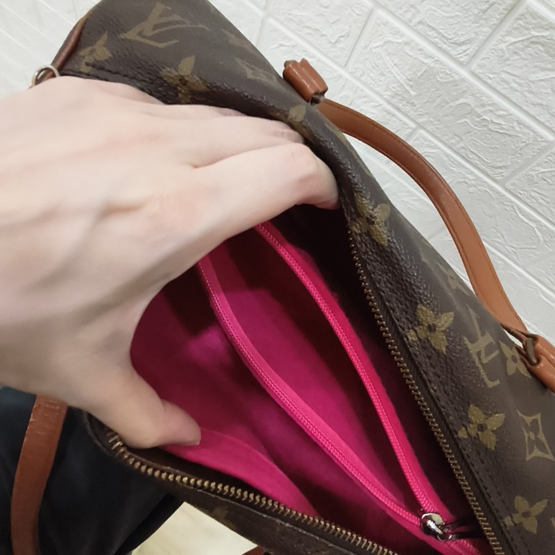 (再次降價)【LV 中古包】巴比倫圓筒子母包 30CM/15CM-1