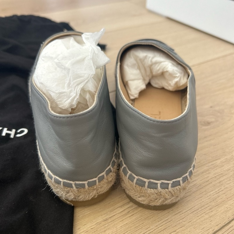 chanel22漁夫鞋 灰-2