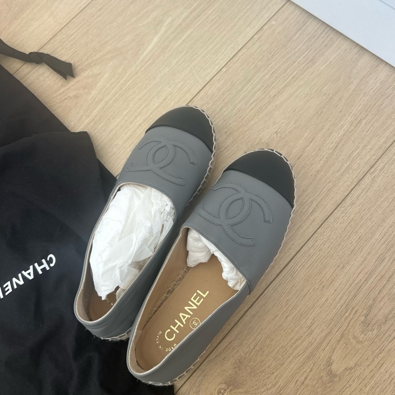 chanel22漁夫鞋 灰-3