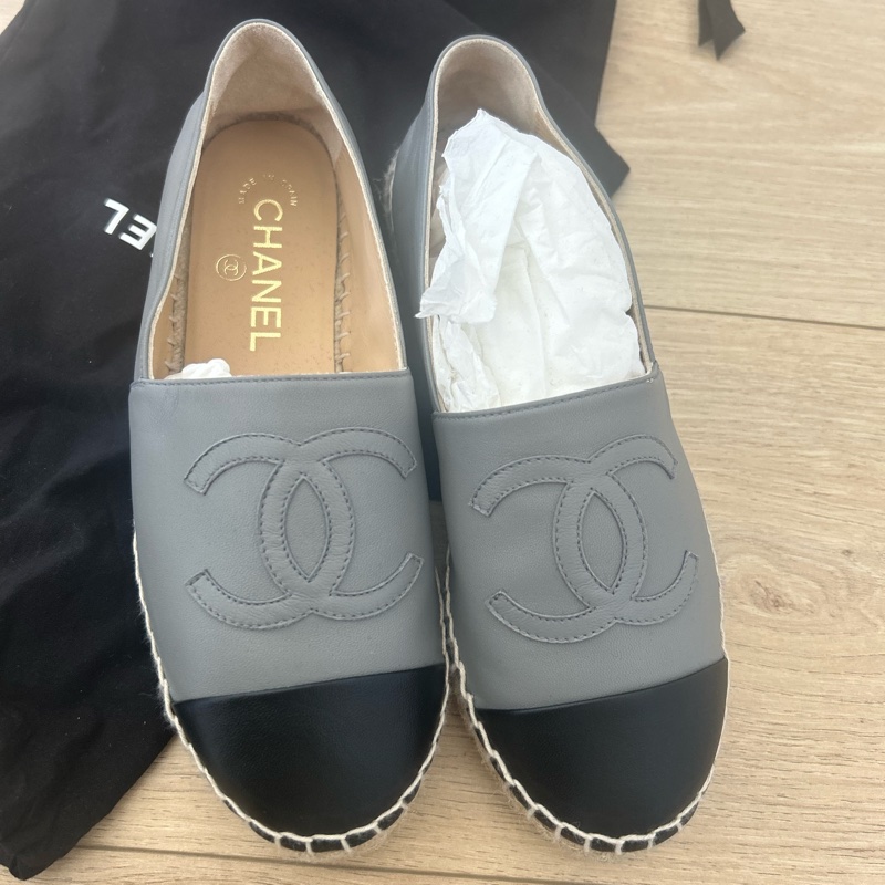 chanel22漁夫鞋 灰-5