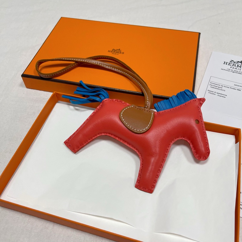 義大利官網購入 Hermes 愛馬仕 Rodeo MM 中馬 吊飾配件-2