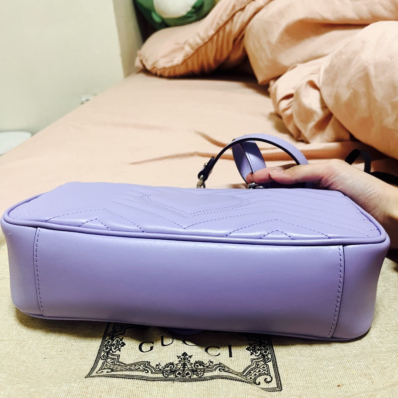 Gucci marmont 小型肩背包 紫色-2