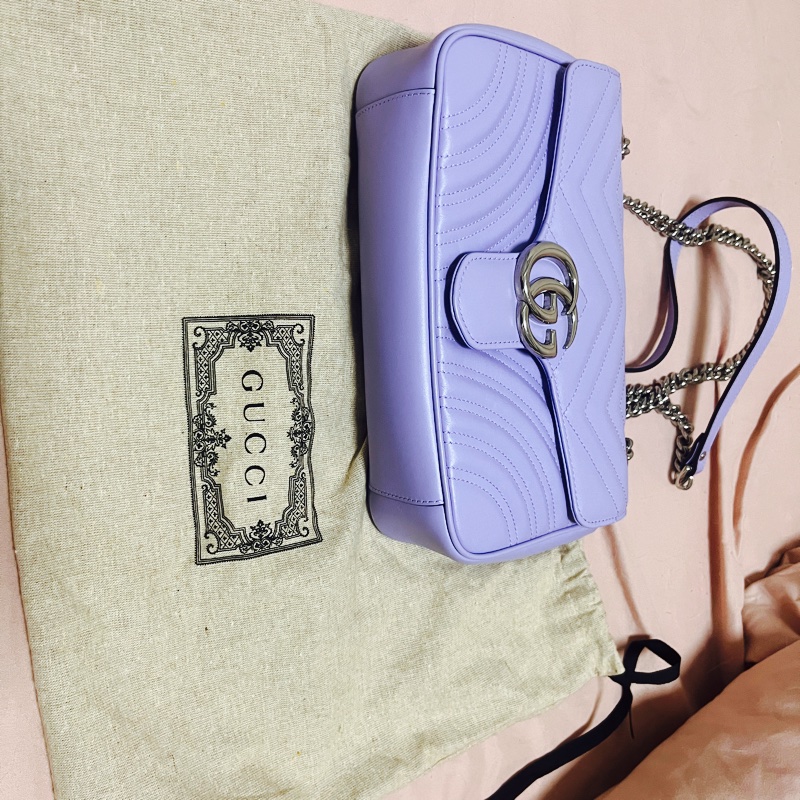 Gucci marmont 小型肩背包 紫色-8