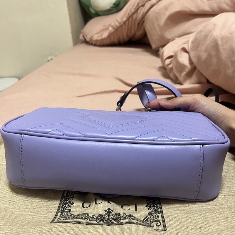 Gucci marmont 小型肩背包 紫色-11
