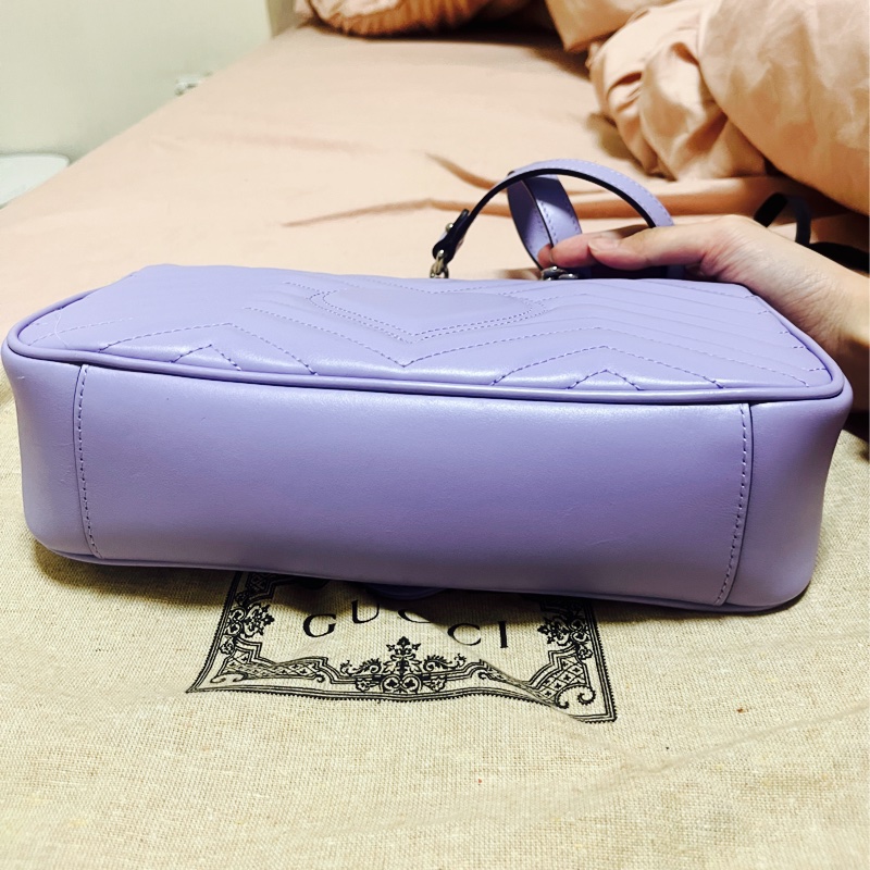 Gucci marmont 小型肩背包 紫色-13