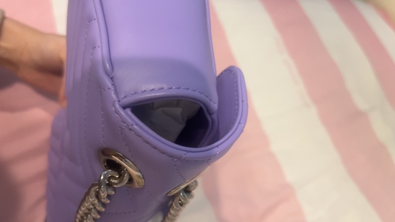 Gucci marmont 小型肩背包 紫色-17