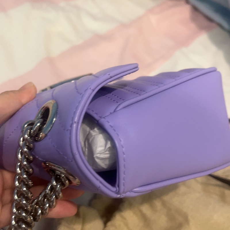 Gucci marmont 小型肩背包 紫色-20