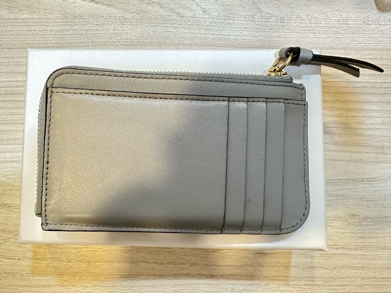 Chloe C card holders 鱷魚壓紋零錢包 卡片夾 stormy grey 大象灰 霧霾灰-5