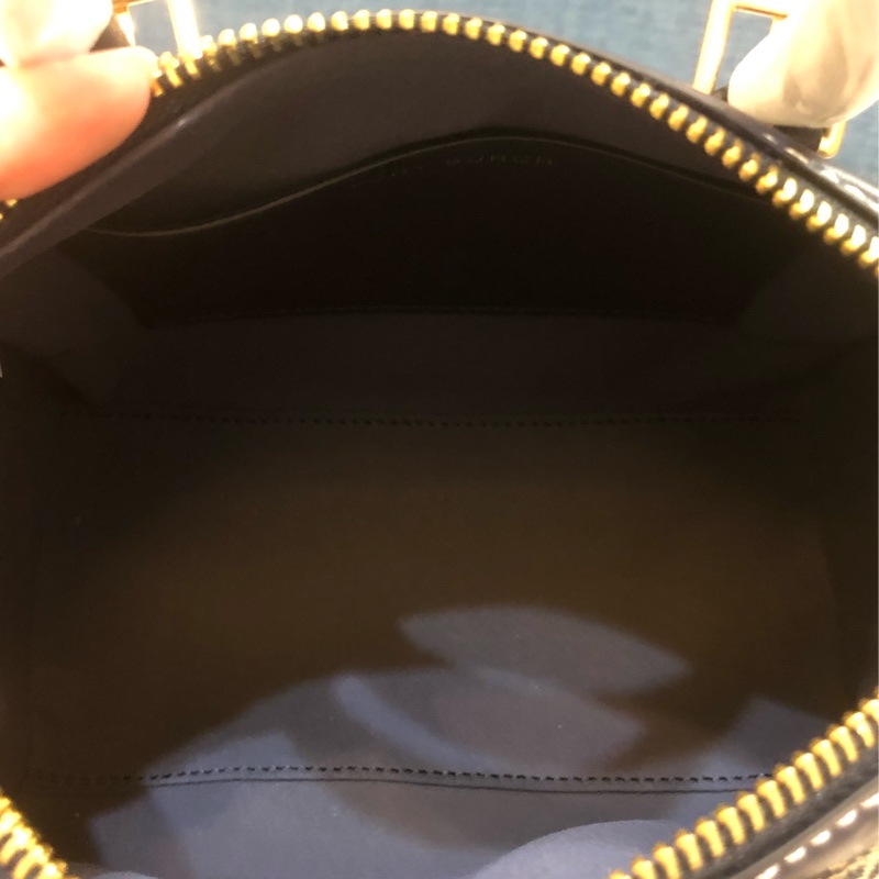 Tory Burch緹花波士頓包（海軍藍迷你）-5