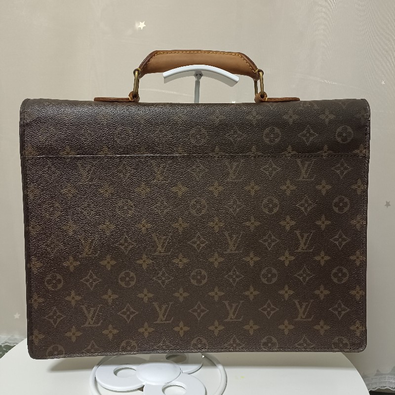 LV 中古古董蒙梭男士公文包/公事包/筆電包 Vintage M53331-4