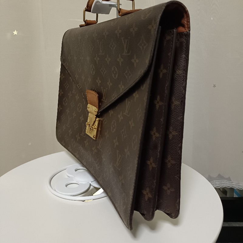 LV 中古古董蒙梭男士公文包/公事包/筆電包 Vintage M53331-7