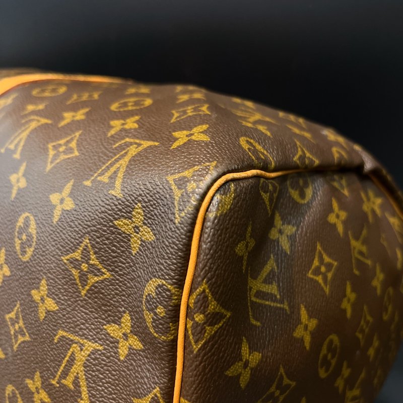 Louis Vuitton LV 老花字紋 55公分keepall 旅行袋/行李包/斜背包-3