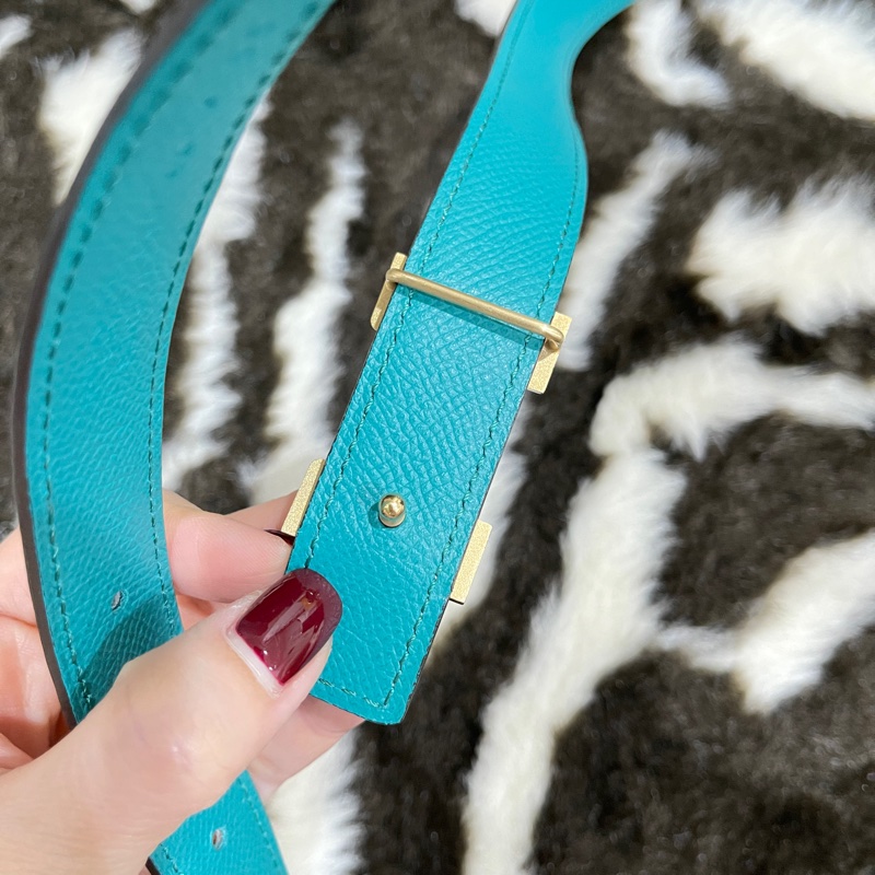 Hermes 愛馬仕雙面金扣皮帶-3