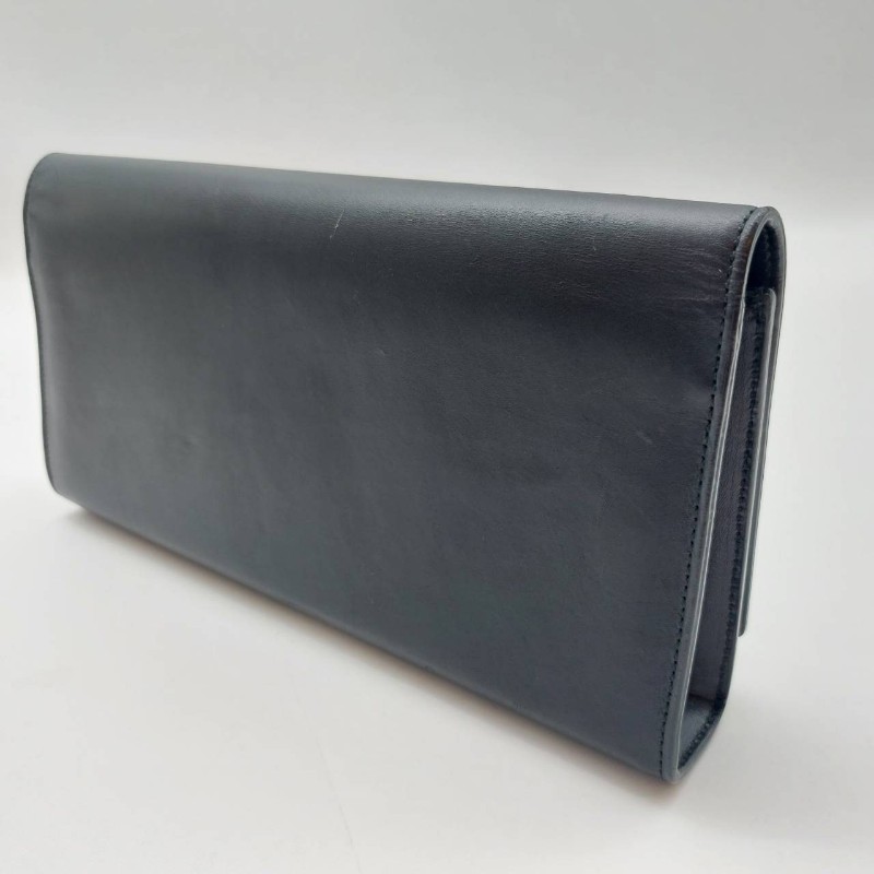 二手（有使用過痕跡）YSl 黑色牛皮晚宴手提包，
此晚宴手提包，採用吸扣開合，SAINTLAURENT PARIS標誌。
MONOGRAM SAINT LAURENT手拿袋，綴以互鎖金屬YSL標誌。-58