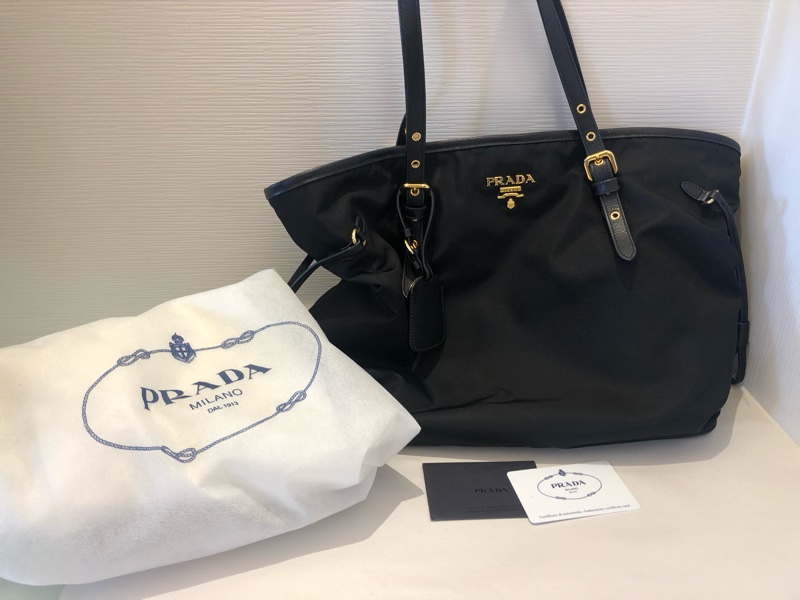 PRADA 托特包 黑色-0