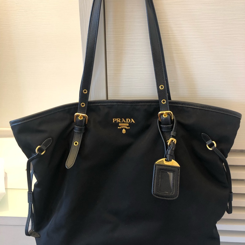PRADA 托特包 黑色-2
