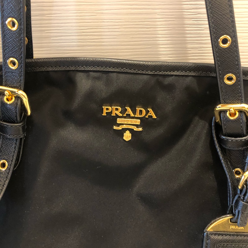 PRADA 托特包 黑色-3